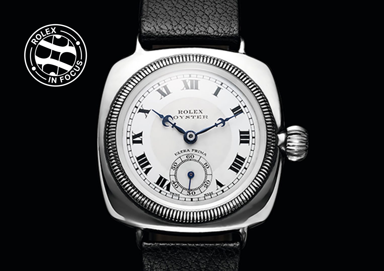 An Oyster model from the 1920s, by which time Rolex were adding their name to the dials.
