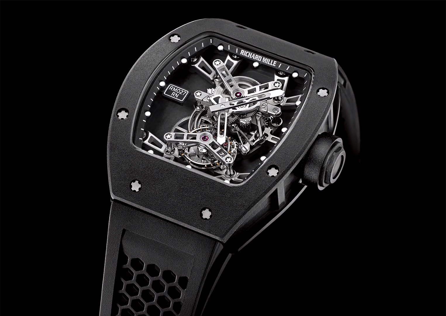 Rafael Nadal wears Richard Mille's RM027, the equivalent in weight of four paperclips