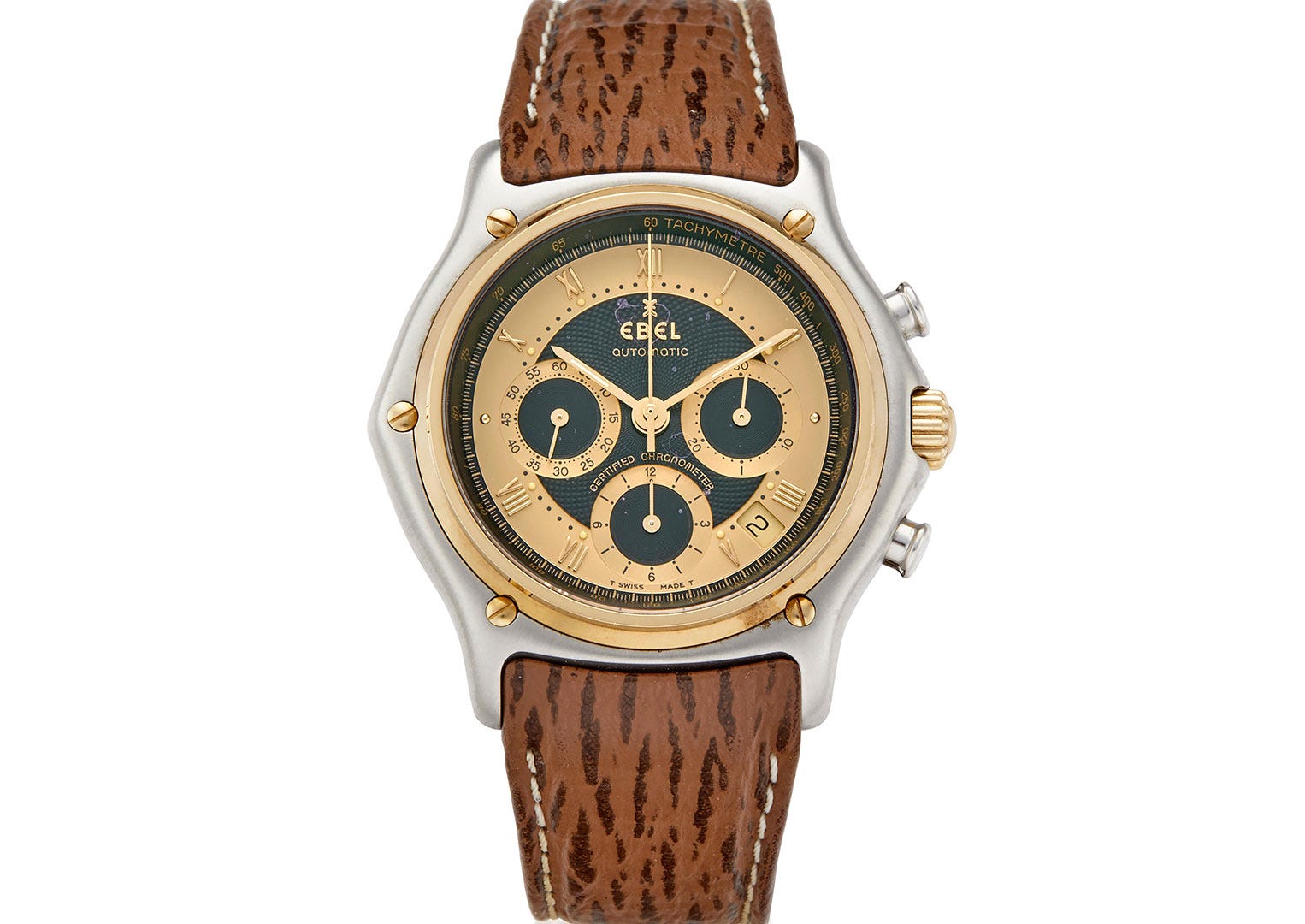 A Le Modulor chronograph with an in-house calibre 137 movement. Image courtesy of Bonhams